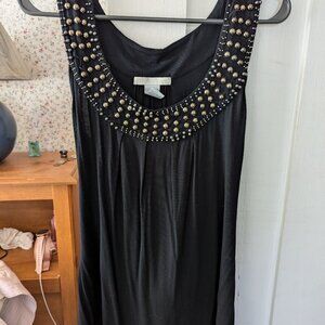 Beaded neckline tank